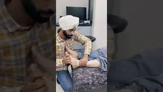 Ankle Pain Adjustment Done By Deep Chiropractor Ludhiana #deepchiropractor #chiropractor #anklepain