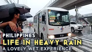 HEAVY RAIN AT REGALADO FCM ALONG COMMONWEALTH AVENUE | SHOCKING WET EXPERIENCE IN QUEZON CITY [4K]