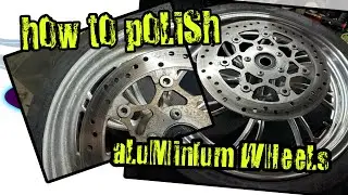 Motorcycle Detailing - How To Restore / Refinish Corroded HARLEY DAVIDSON Wheels By Hand, EASY!