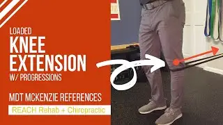 MDT Loaded Knee Extension | McKenzie Method Exercise Reference | Plymouth Chiropractor