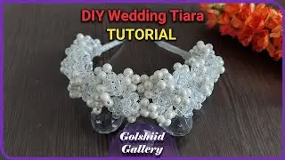 Easy DIY Wedding Tiara With Pearls and Crystals / bridal crown making&nbsp;#tutorial #accessories #Tiara