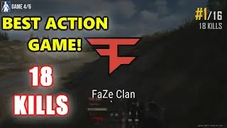 BEST ACTION GAME! - FaZe ubah, Gustav, FuzzFace & Aitzy - 18 KILLS - EU PRO SCRIMS - PUBG