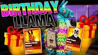 LUCKIEST BIRTHDAY Llama Opening! *INSANE LOOT* | Fortnite Save the World