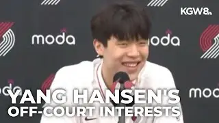 Blazers rookie Yang Hansen shares favorite off-court activities: Sleep, PS5 and food