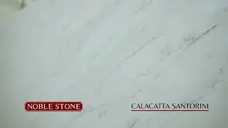 Calacatta Santorini Quartz &ndash; Timeless Elegance with Subtle Veining #noblestone #quartzcountertops