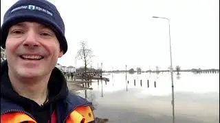 Dijkbeheerder Herbert bij IJsselkade Zutphen