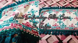 Easy Hand Embroidery For Pillow Cover Hand Embroidery pillow Cover Designs #sindhiembroidery