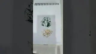 leaf printing, easy, leaf printing ideas #shorts #myfirststep
