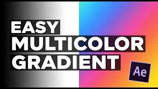 How to Create Multicolor Gradient in After Effects | Easy Tutorial