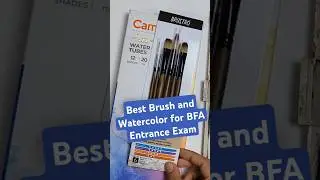 Best Brush & watercolor for BFA Entrance Exam 2025 #bfa