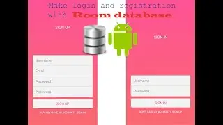 Login and register in android with Room Architecture component | and Source Code