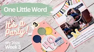 Try This with Banners | One Little Word | My 2024 Week 3 Scrapbooking & Journaling Layout Idea