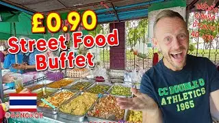 Is this The CHEAPEST All You Can Eat Thai Buffet Ever? - Bangkok Street Food - Only 40THB