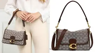 Coach Soft Tabby Shoulder Bag In Signature Jacquard.