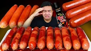WOW 😱 MUKBANG SOSIS KEJU MONCROT INDOMARET SIRAM SAOS SAMYANG PEDAS