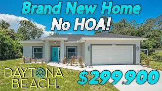 Beachside NO HOA New Home JUST $299k! | Daytona Beach Florida NEW HOME Minutes From The Beach!