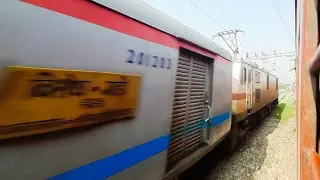 Brutal Overtake - SWARAJ EXPRESS overtaking MALWA EXPRESS at KHANNA at MPS 130kmph...!!