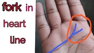 Fork in heart line|| hridya rekha me do sakha||