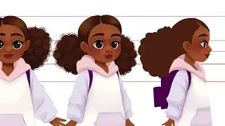 How to create a Character Turn around | make a Children’s Book Portfolio with me