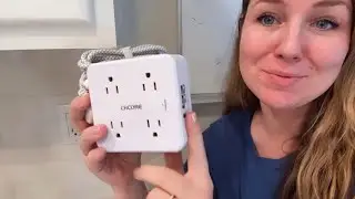 Space-Saving Flat Plug Power Strip | 8 Outlets & 4 USB Review