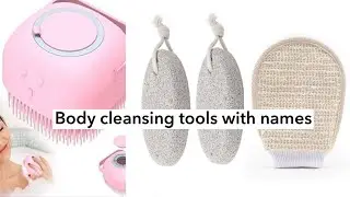 Body cleansing tools with names | Bathing products with names | Korean bathing product essentials |