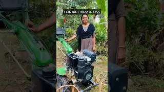 KIRLOSKAR TILLER MIN T 8 HP DEMO CUSTOMER FEEDBACK KOTTAYAM ALAPPUZHA #gardentiller #rotarytiller