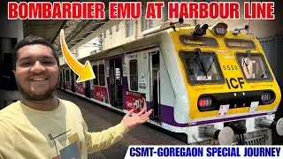 WR Bombardier Emu Journey In Harbour Line 😳🚂 | Csmt-Goregaon Special Journey 😃 