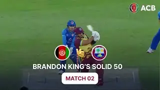 Brandon King&rsquo;s solid 50 | Afghanistan vs West Indies 2026 | 2nd T20I | Jan 21 | Dubai | ACB | 321J