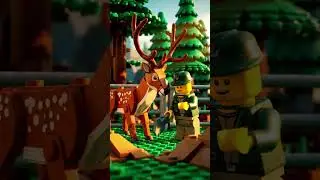 🦌 LEGO SPOTTED DEER RESCUE &ndash; A CRITICAL WILDLIFE MISSION  #LEGORescue #LEGOShorts #ViralShorts