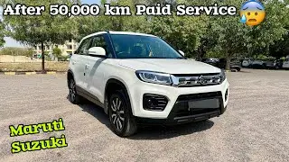 Maruti Brezza 2025 Paid Service 😳 Maruti Brezza Service cost after 50,000 km
