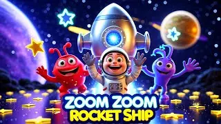 Zoom Zoom Rocket Ship | We are Going on a Rocket Ship | Happy Kids Songs | Nursery Rhymes