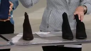 Marc Fisher Leather & Stretch Ankle Boots - Frenchie on QVC
