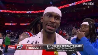 SGA says Thunder 'woke up on the right side of the bed' before dominant win vs. Suns | NBA on ESPN