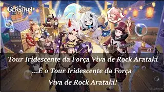 ...&Eacute; o Tour Iridescente da For&ccedil;a Viva de Rock Arataki! do evento  