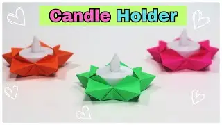 Origami Tea Light Candle Holder