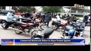 Commercial bike riders in Akure protest against Union's activities
