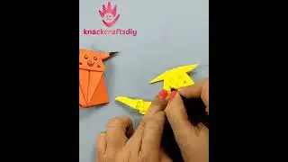 DIY How to Make Origami Pikachu   Pikachu Pok&eacute;mon from Paper Easy Instructions for Kids