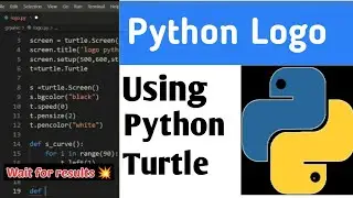 Python Tutorial - Drawing python logo using python turtle