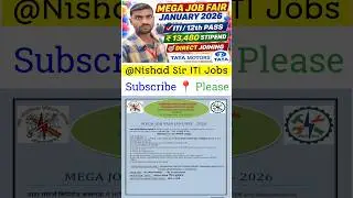 ITI Campus Placement 2026 🚨ITI Apprentice Vacancy 🛠️ Tata Motors Lucknow Job 📍#short #tata