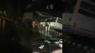 GSRTC 2 Bus accident on Bharuch - Ankleshwar road #bharuch #gujarat