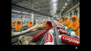 Inside the Toothpaste Factory &mdash; From Animal Bones to Toothpaste | Full Process
