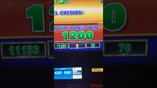 A full screen of coins on The Wheel of Fortune at Turfway Park in Northern Kentucky