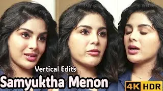 Samyuktha Menon Face Closeup | Telugu Actress Lips Closeup | Samyuktha Menon Hot Vertical Expression