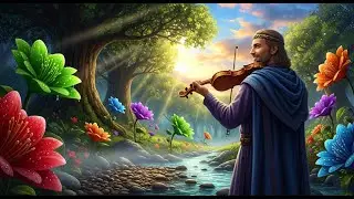 EThem music - Epic Celtic Moonlight &ndash; Violin & Guitar in a Misty Waterfall Landscape