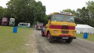 Classics arriving at Tinkers park 57th steam rally.