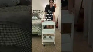 Organize my hobby cart with me! #hobby #craft #organization