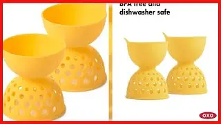 OXO Good Grips Silicone Egg Poachers Set of 2,Yellow