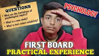 CBSE Psychology Practical Reality | Fear vs Actual Viva Experience 😌📚