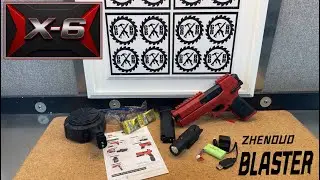 ZHENDUO BLASTER - X-6 (TOY!) Blowback Gel Ball Blaster - Motorized Ext & Drum Mag