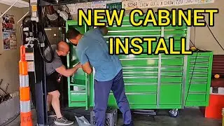 Cabinet added to Harbor Freight toolbox for added storage